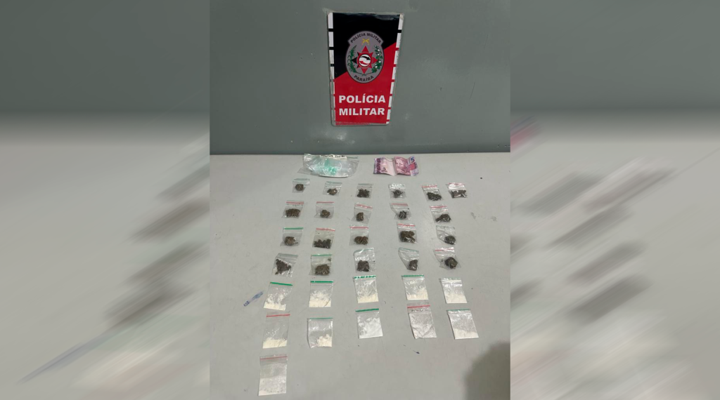 Polícia Militar prende suspeito por tráfico de drogas em Santa Rita
